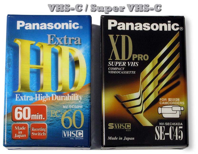 Kazety s půlpalcovou páskou VHS-S/Super VHS-C... Kazety s půlpalcovou páskou VHS-S/Super VHS-C...