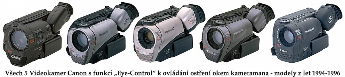 Všech PĚT Videokamer Canon s funkcí Eye-control... Všech PĚT Videokamer Canon s funkcí Eye-control...