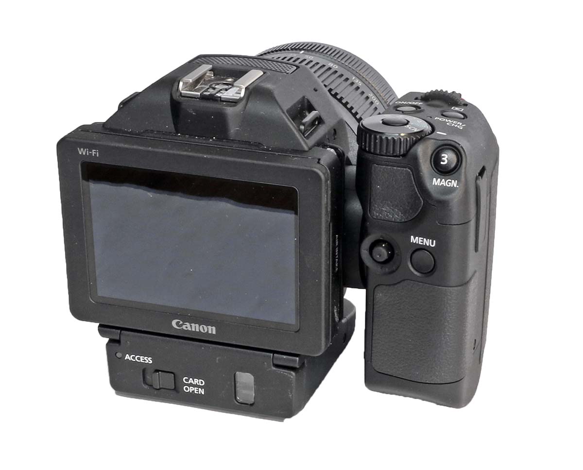 Videokamera CANON XC10 zezadu Videokamera CANON XC10 zezadu