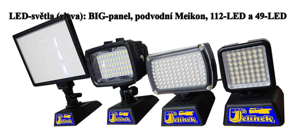 Představovaná LED-světla z dnešního článku vedle sebe Představovaná LED-světla z dnešního článku vedle sebe