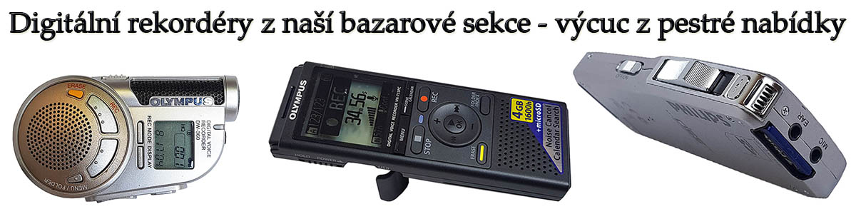 Tři z několika digitálních rekordérů bazarové nabídky... Tři z několika digitálních rekordérů bazarové nabídky...