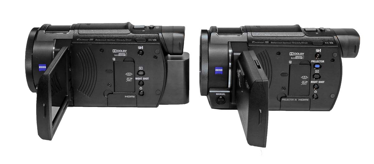 Sony HDR-AXP33 vedle AX33 bez P... Sony HDR-AXP33 vedle AX33 bez P...