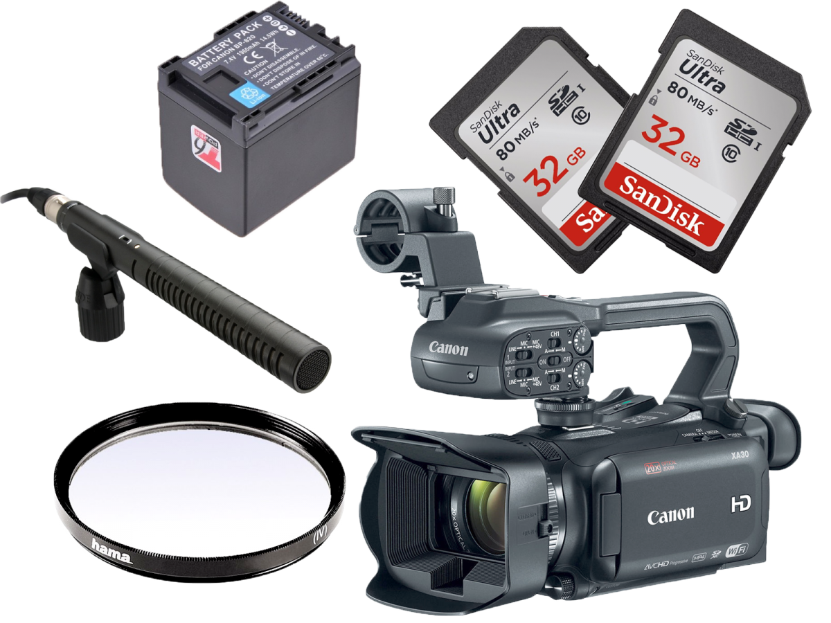 Akční baliček videokamery Canon XA30 Akční baliček videokamery Canon XA30