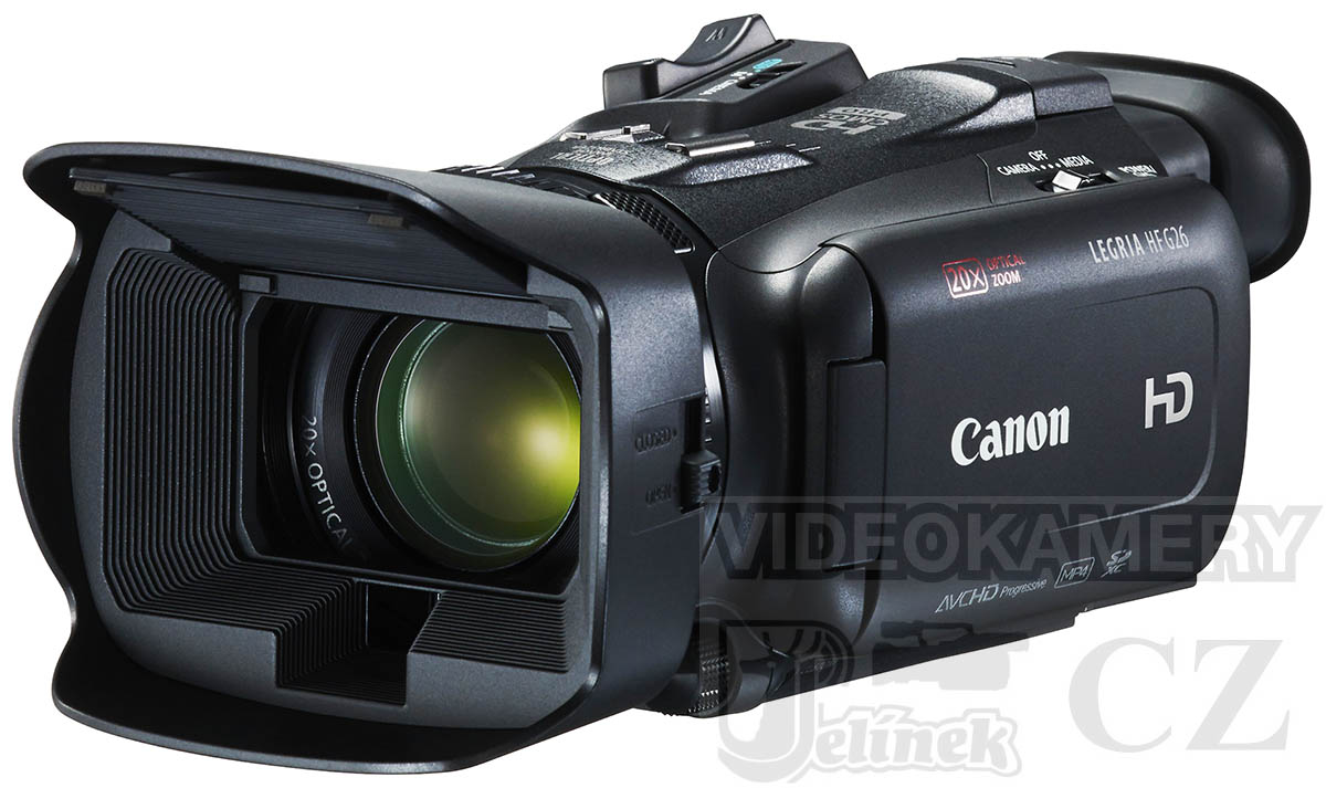 Videokamera Canon LEGRIA HF G26 v perspektivě Videokamera Canon LEGRIA HF G26 v perspektivě