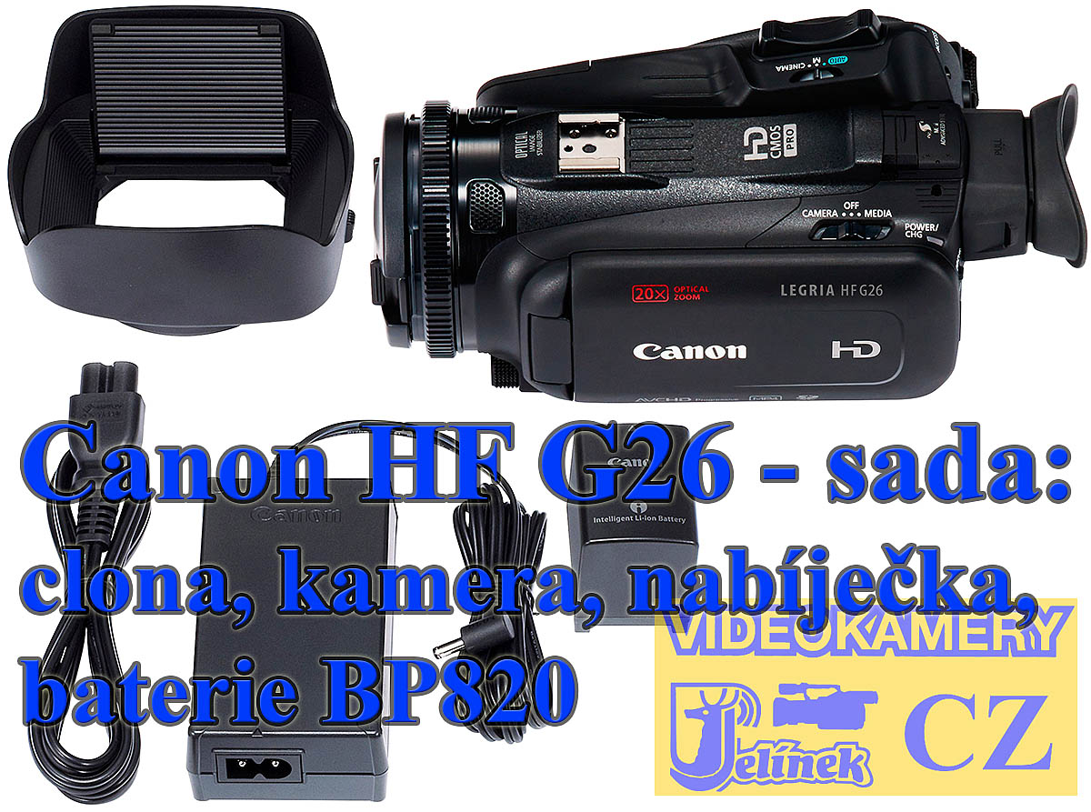 Pořizovací sada videokamery Canon LEGRIA HF G26 Pořizovací sada videokamery Canon LEGRIA HF G26