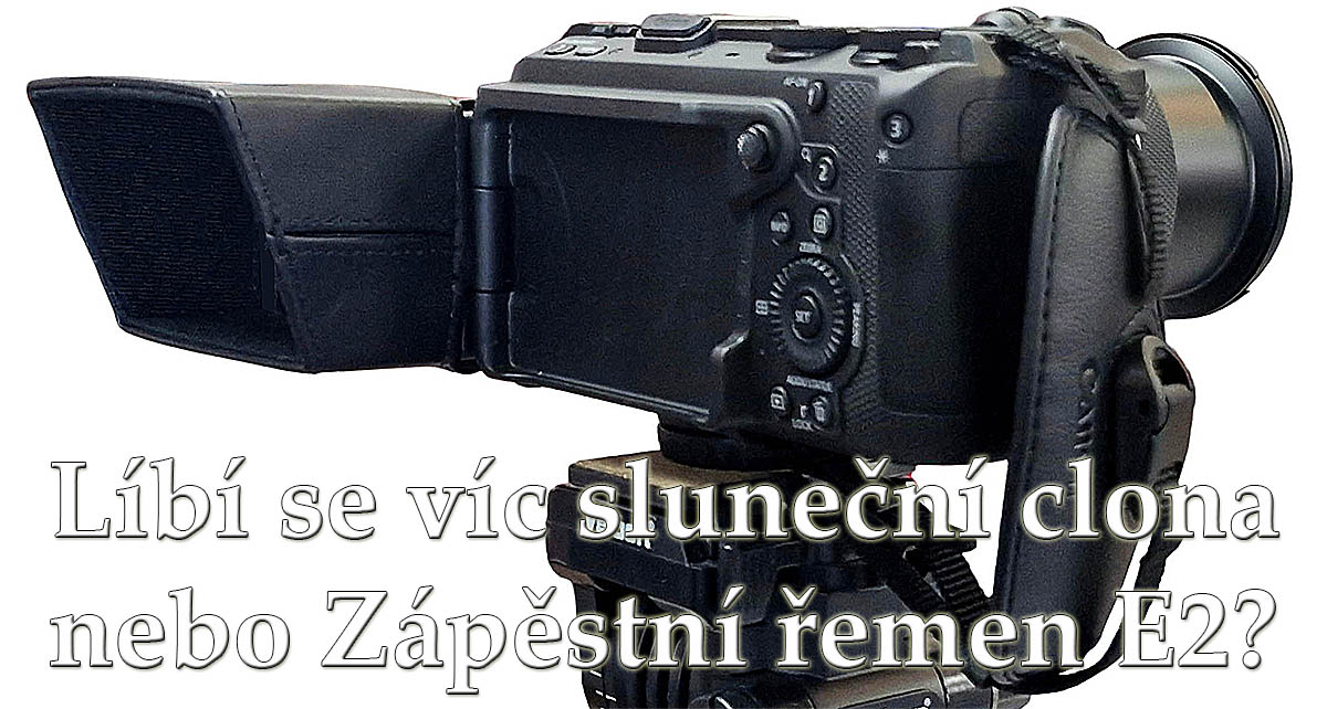 Canon EOS R6V: zápěstní řemen plus clona na displej Canon EOS R6V: zápěstní řemen plus clona na displej