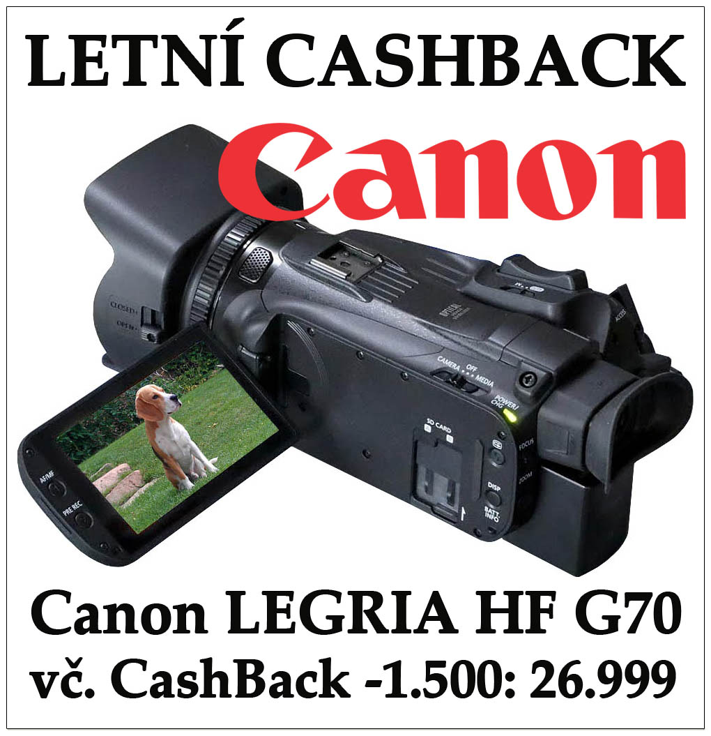 Letní CashBack pro Canon LEGRIA HF G70 je COOL... Letní CashBack pro Canon LEGRIA HF G70 je COOL...