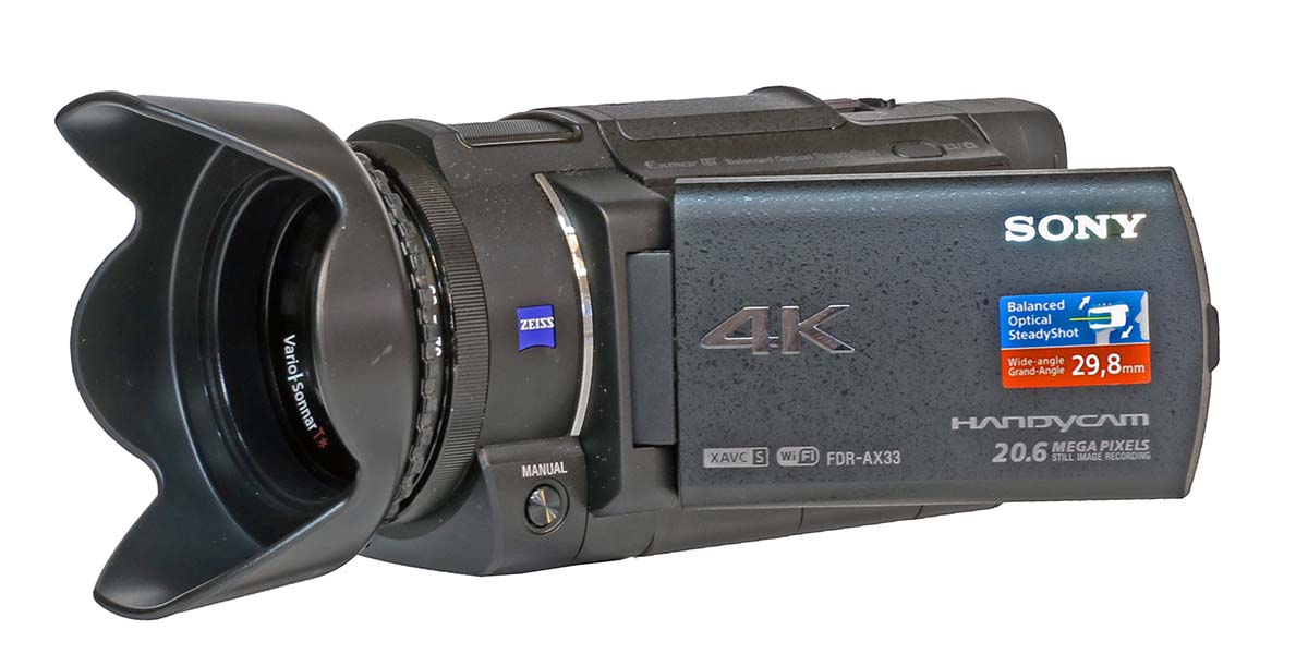Videokamery SONY FDR-AX33 - sluneční clona Videokamery SONY FDR-AX33 - sluneční clona