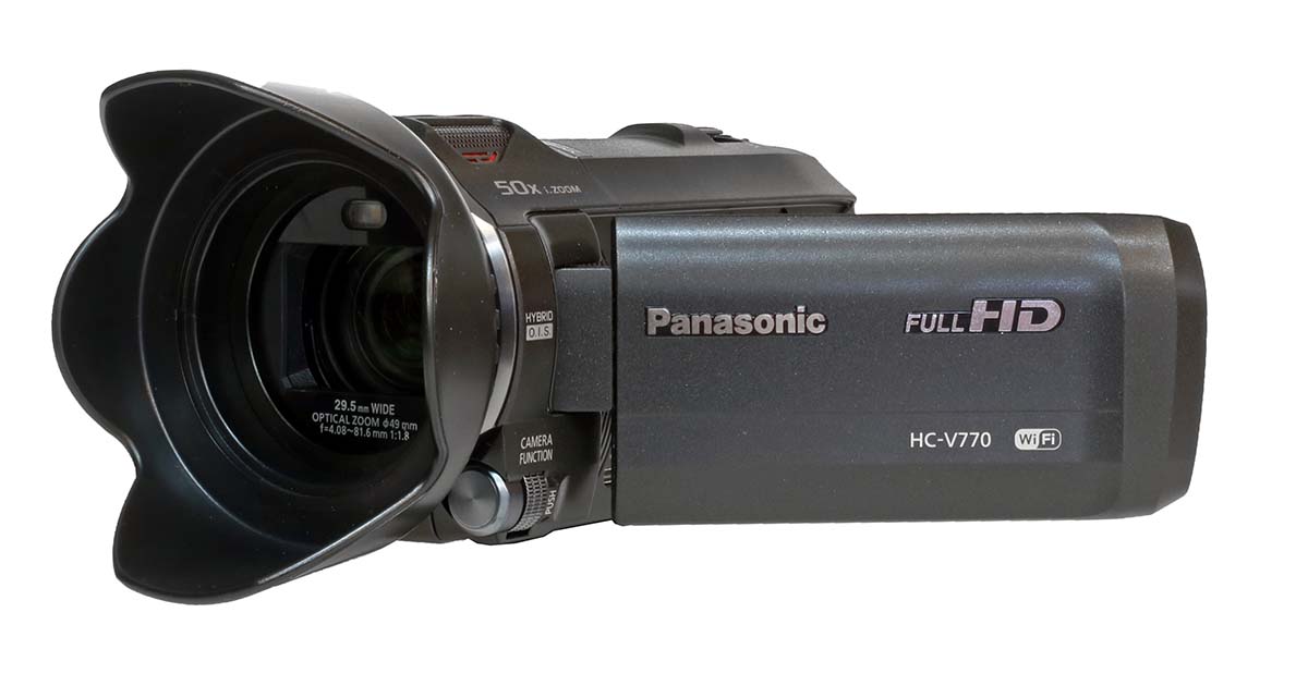 Videokamery Panasonic HC-V770 - sluneční clona Videokamery Panasonic HC-V770 - sluneční clona