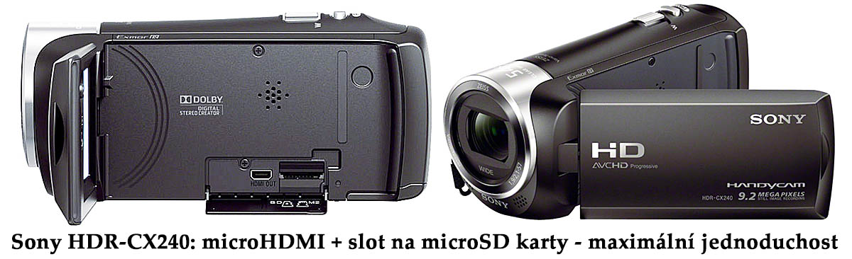 Videokamera Sony HDR-CX240: maximálně jednoduchá Videokamera Sony HDR-CX240: maximálně jednoduchá