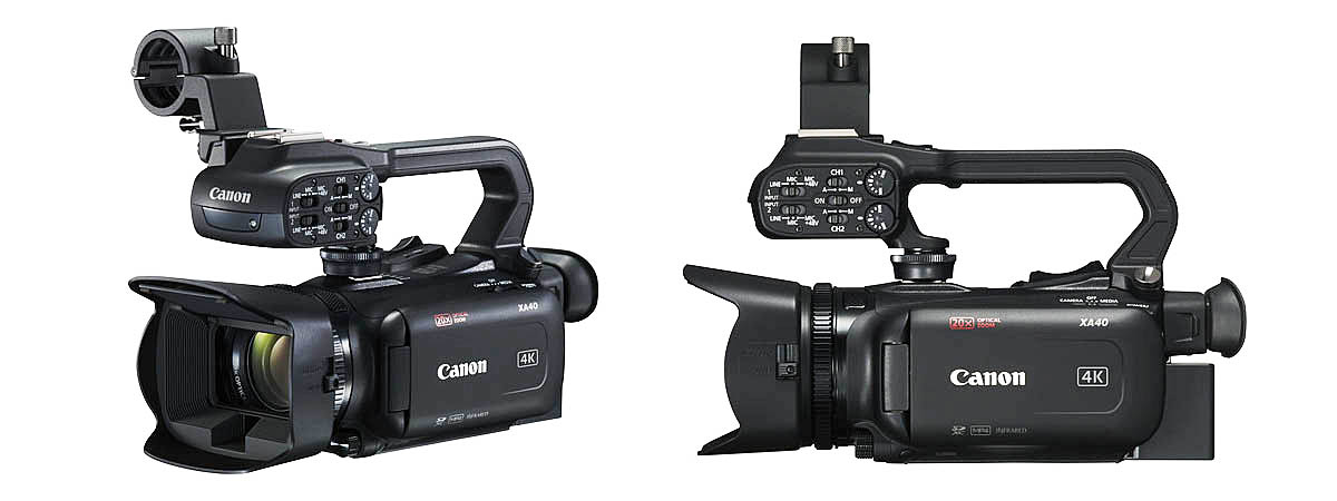 Videokamera Canon XA40 ve dvou perspektivách... Videokamera Canon XA40 ve dvou perspektivách...