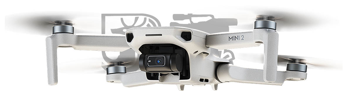 Elegantní silueta výkonného DRONU DJI MINI 2... Elegantní silueta výkonného DRONU DJI MINI 2...