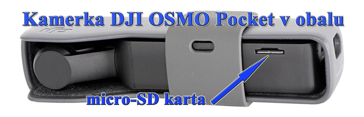 Kamerka DJI OMSO Pocket: detail micro SD-karty... Kamerka DJI OMSO Pocket: detail micro SD-karty...