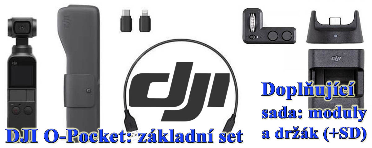 DJI Osmo Pocket: základní set a rozšiřující sada doplňků DJI Osmo Pocket: základní set a rozšiřující sada doplňků
