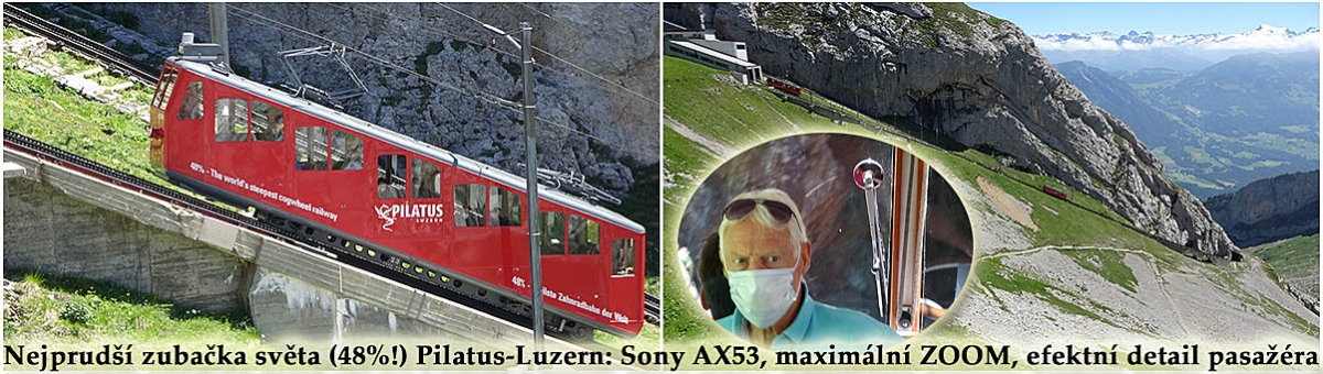 Nejprudší zubačka světa u Luzernu: ZOOM + Detail... Nejprudší zubačka světa u Luzernu: ZOOM + Detail...