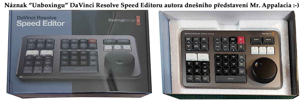 Vybalování Speed Editoru z krabice u Mr. Appalacia... Vybalování Speed Editoru z krabice u Mr. Appalacia...