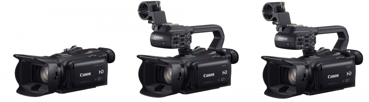 Trio videokamer Canon LEGRIA HF G30, XA20 a XA25 Trio videokamer Canon LEGRIA HF G30, XA20 a XA25