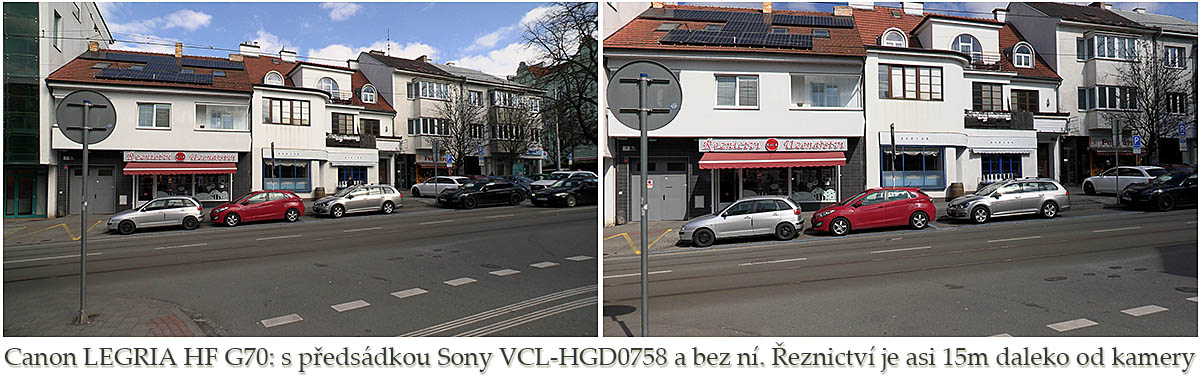 Demonstrace rozšíření ohniska s ŠÍREM Sony a HF G70 Demonstrace rozšíření ohniska s ŠÍREM Sony a HF G70
