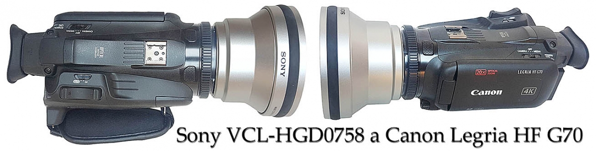 Impozantní ŠÍRO Sony VCL-HGD0758 a Canon HF G70 Impozantní ŠÍRO Sony VCL-HGD0758 a Canon HF G70