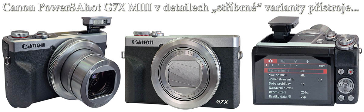 Canon PowerShot G7X MIII v barvě ČERNO-SŘÍBRNÉ Canon PowerShot G7X MIII v barvě ČERNO-SŘÍBRNÉ
