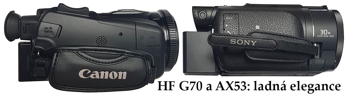 Často hledané: Sony AX53 a Canon HF G70 - srovnání Často hledané: Sony AX53 a Canon HF G70 - srovnání