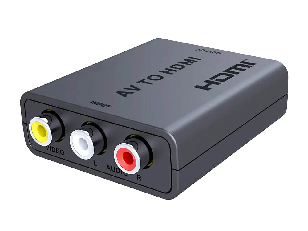 Převodník AV-HDMI je malá a jednoduchá krabička... Převodník AV-HDMI je malá a jednoduchá krabička...