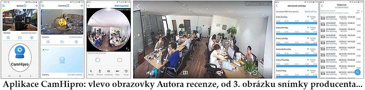 Čtyři aplikace k ovládání hlídacích kamer INNOTRONIK Čtyři aplikace k ovládání hlídacích kamer INNOTRONIK