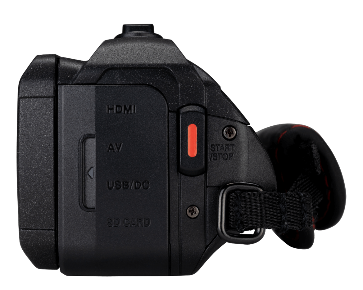 Videokamera JVC GZ-R495 v černé barvě zezadu Videokamera JVC GZ-R495 v černé barvě zezadu