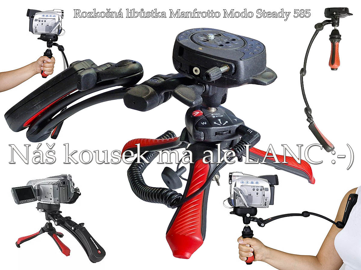 Rozkošný stabilizátor + LANC-ovládání firmy Manfrotto Rozkošný stabilizátor + LANC-ovládání firmy Manfrotto