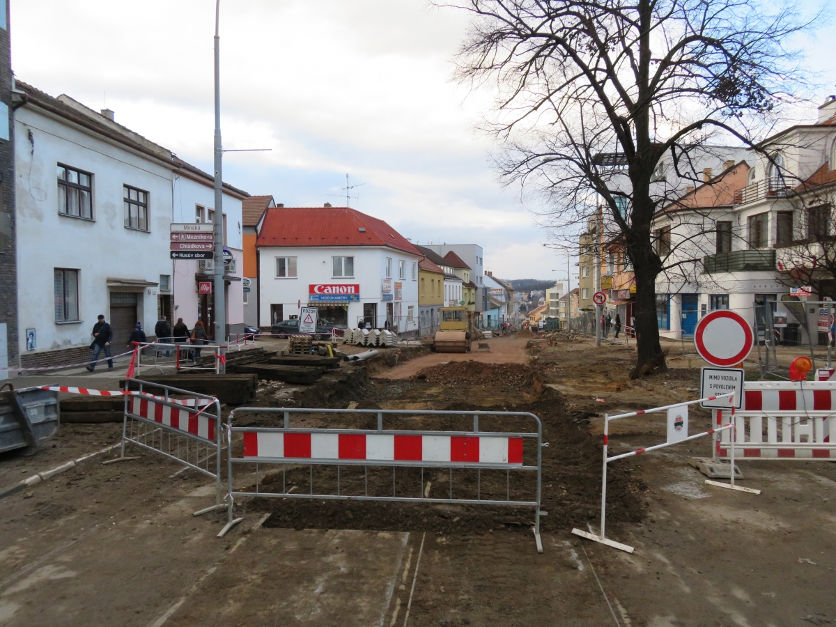 Minská - rekonstrukce v letech 2015-16 Minská - rekonstrukce v letech 2015-16