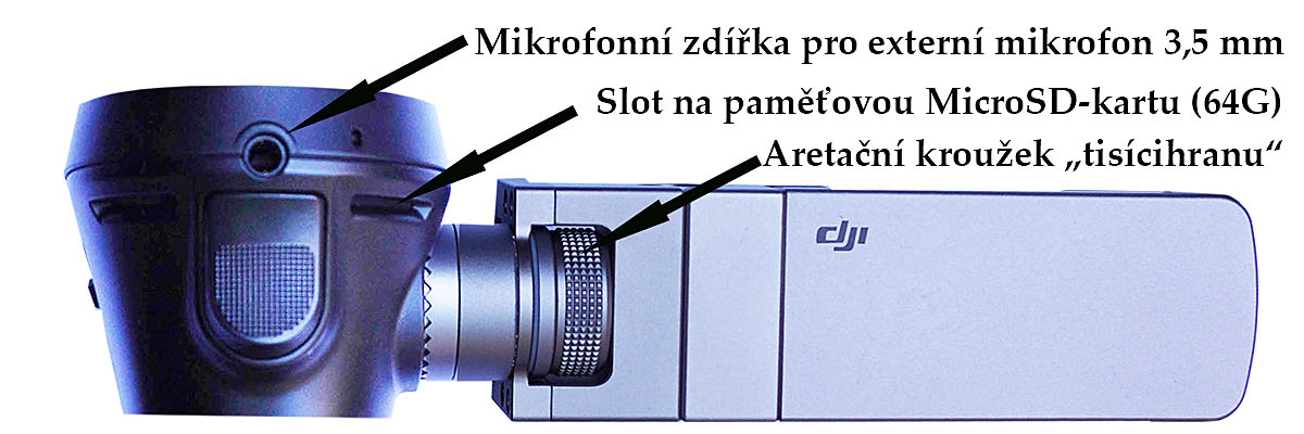 Detailní popis některých funkcí DJI Osmo v obrázku... Detailní popis některých funkcí DJI Osmo v obrázku...