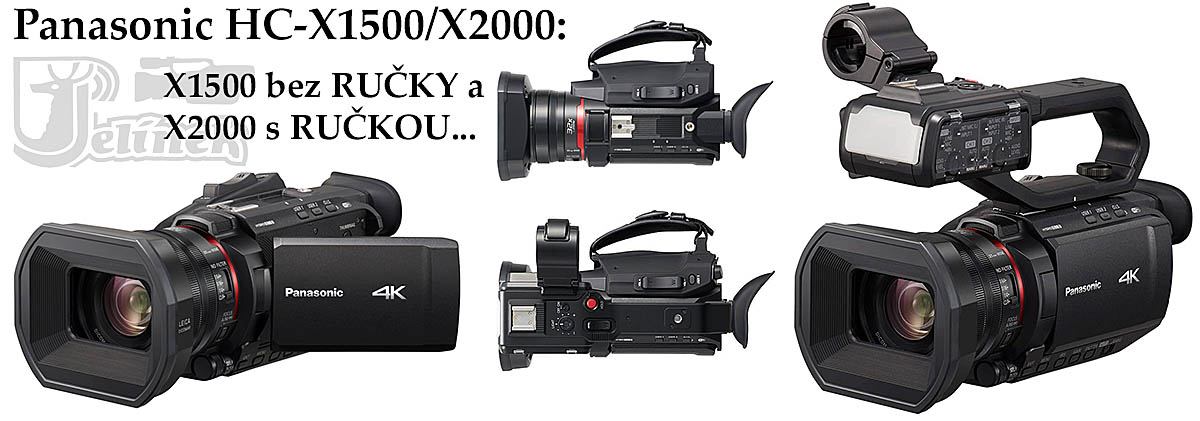 Videokamery Panasonic HC-X1500 a HC-X2000 u sebe Videokamery Panasonic HC-X1500 a HC-X2000 u sebe