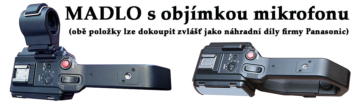 Madlo i objímku mikrofonu pro HC-X2000 lze dokoupit Madlo i objímku mikrofonu pro HC-X2000 lze dokoupit
