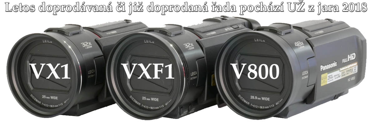 Trio z doprodávané řady Panasonic: rok příchodu 2018 Trio z doprodávané řady Panasonic: rok příchodu 2018
