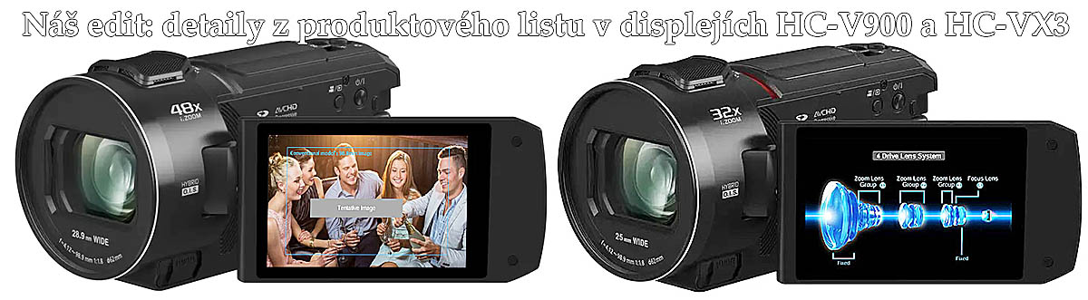 NOVÉ Kamery Panasonic s produktovými detaily v LCD NOVÉ Kamery Panasonic s produktovými detaily v LCD