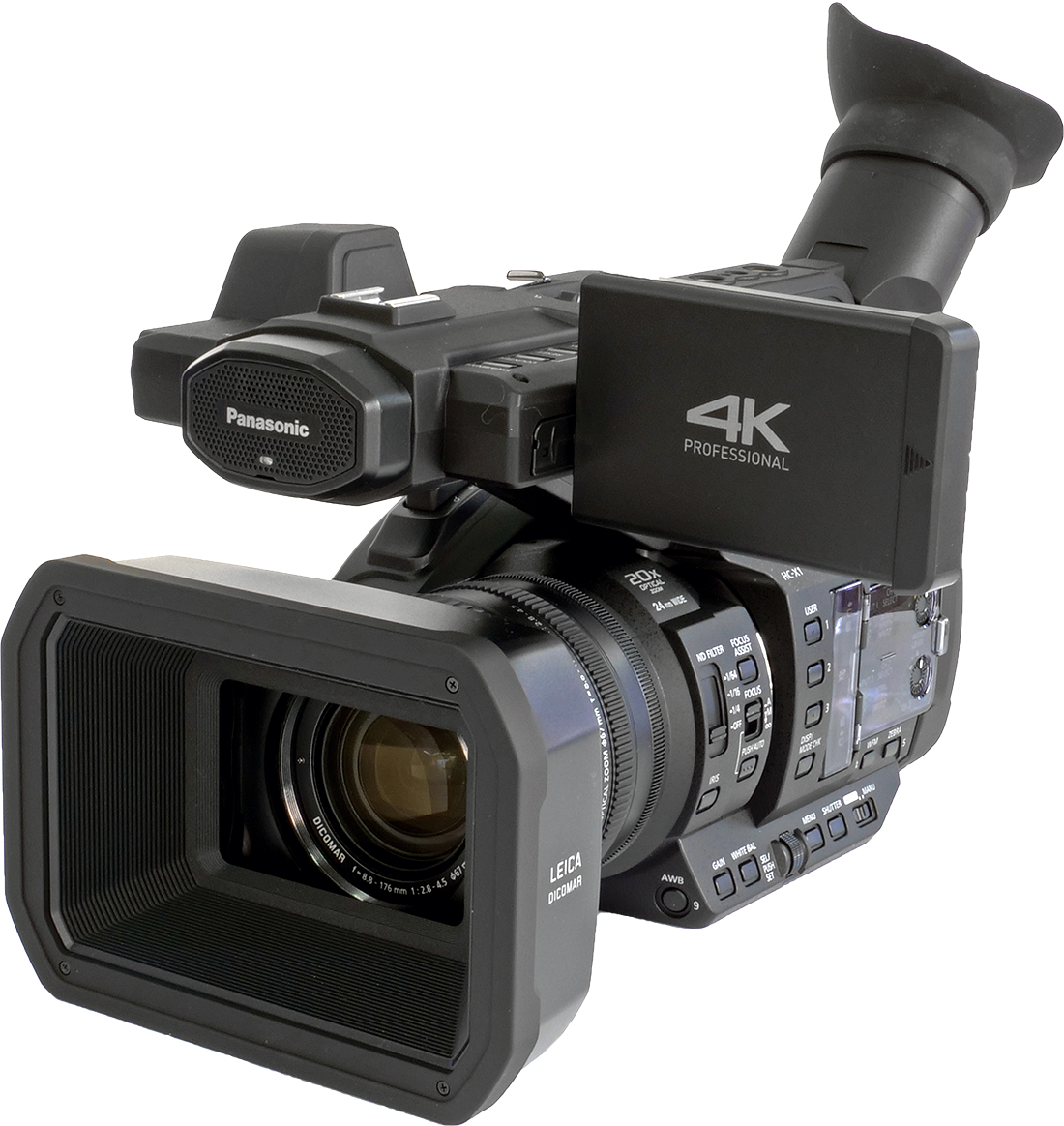 Videokamera Panasonic HC-X1 v předním detailu... Videokamera Panasonic HC-X1 v předním detailu...
