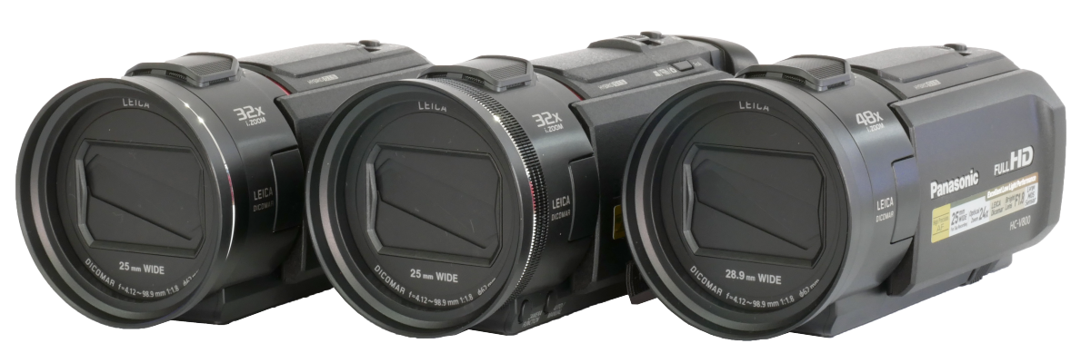 Trio současných videokamer Panasonic: VX1, VXF1 a V800 Trio současných videokamer Panasonic: VX1, VXF1 a V800