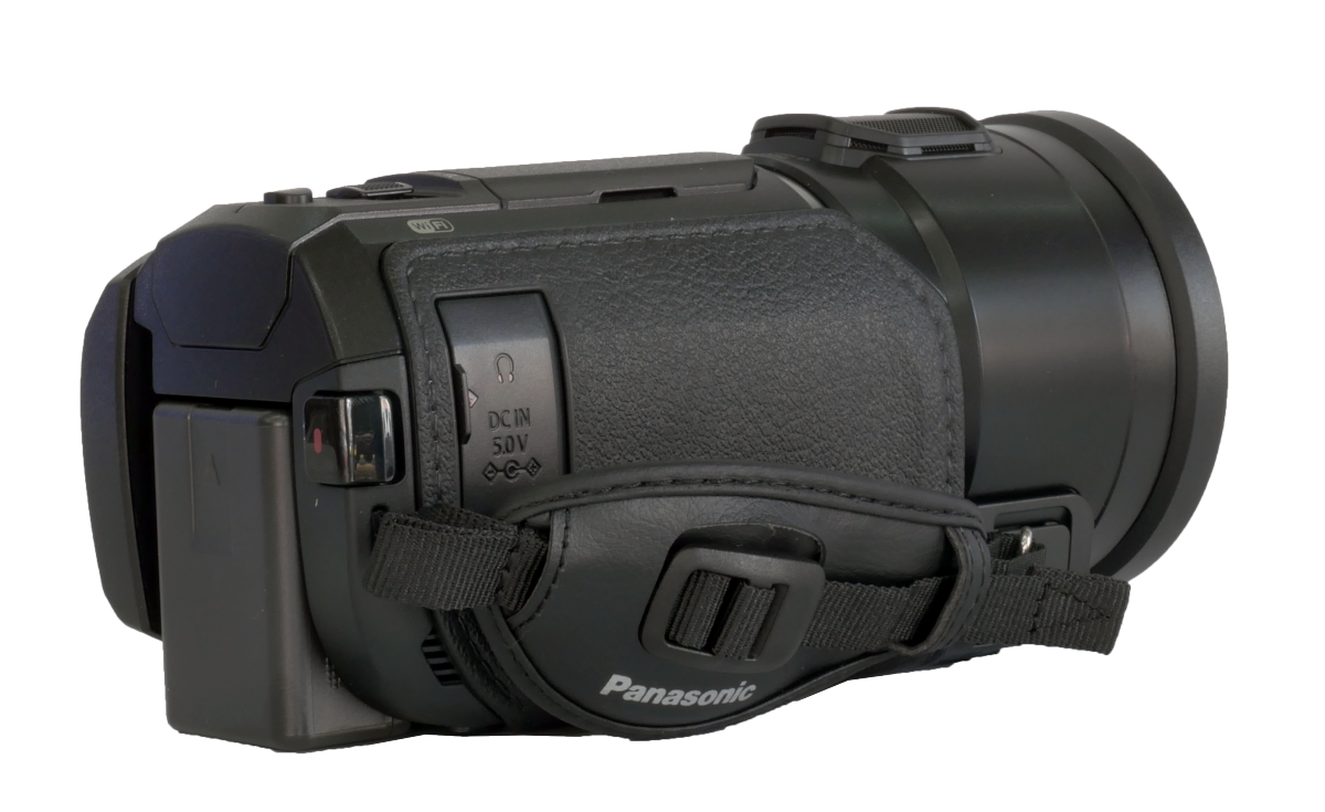 Videokamera Panasonic HC-V800 v detailu zprava... Videokamera Panasonic HC-V800 v detailu zprava...
