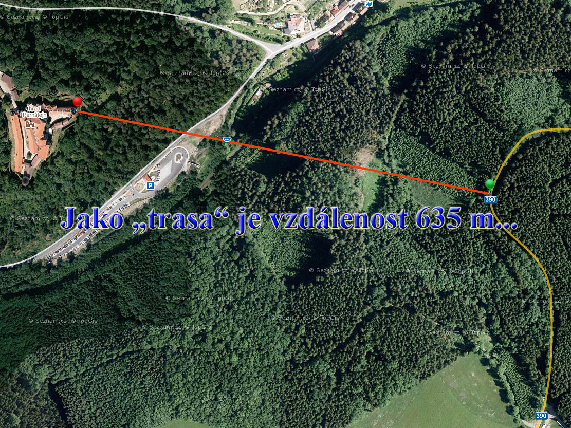 Náznak vzdálenosti místa natáčení od hradu... Náznak vzdálenosti místa natáčení od hradu...