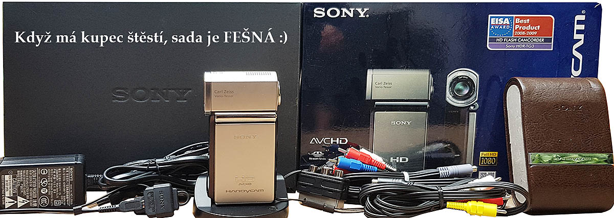 Dobře zakoupená pořizovací sada s kamerou Sony TG3 Dobře zakoupená pořizovací sada s kamerou Sony TG3