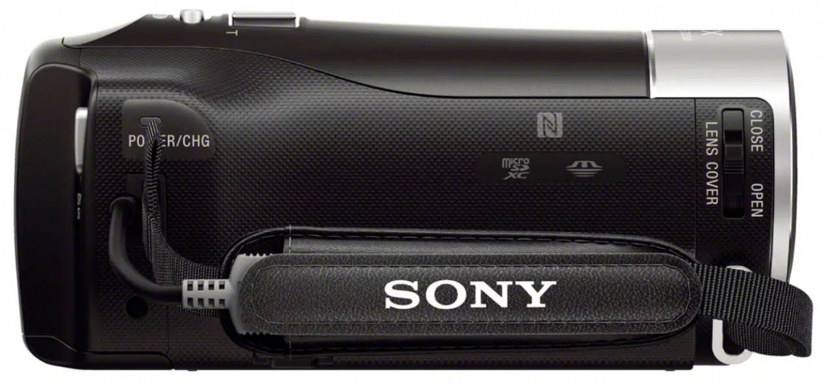 Videokamera Sony HDR-PJ410: design zprava zboku Videokamera Sony HDR-PJ410: design zprava zboku