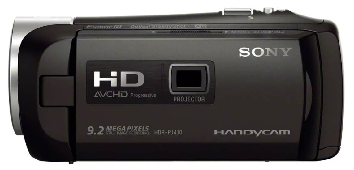 Videokamera Sony HDR-PJ410 v bočním detailu Videokamera Sony HDR-PJ410 v bočním detailu