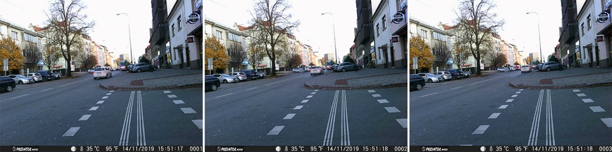 Tři Foto-momentky z PREDATOR-u z naší ulice v Brně Tři Foto-momentky z PREDATOR-u z naší ulice v Brně