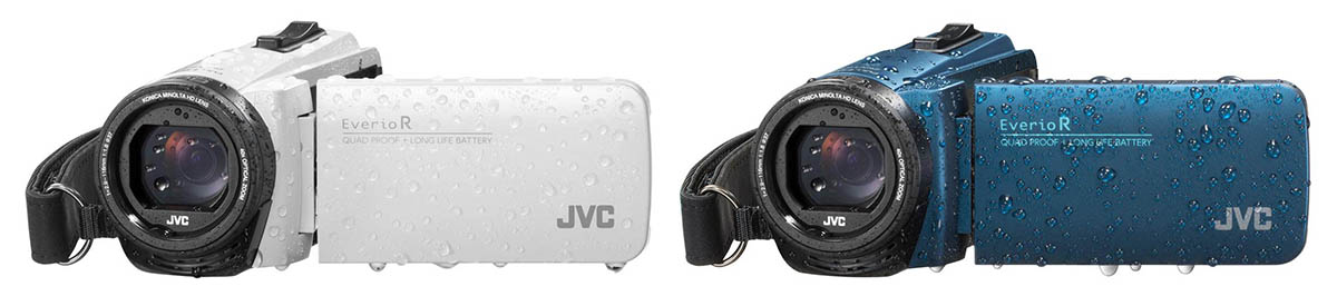 Předloňské modely JVC GZ-R495 jsou tu v modré i bílé Předloňské modely JVC GZ-R495 jsou tu v modré i bílé