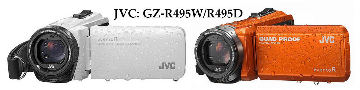 Zatím dostupné barvy JVC GZ-R495: bílá a oranžová... Zatím dostupné barvy JVC GZ-R495: bílá a oranžová...