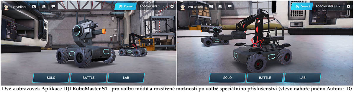 Dvě z obrazovek na displeji mobilního telefonu Autora Dvě z obrazovek na displeji mobilního telefonu Autora