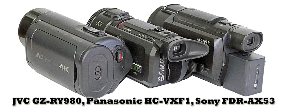 Srovnání: Videokamery JVC RY980, Panasonic a Sony Srovnání: Videokamery JVC RY980, Panasonic a Sony