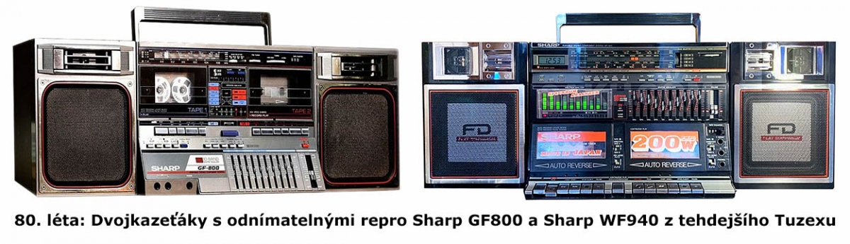 Dvě z legendárních Audio-kombinací z Tuzexu: Sharp Dvě z legendárních Audio-kombinací z Tuzexu: Sharp