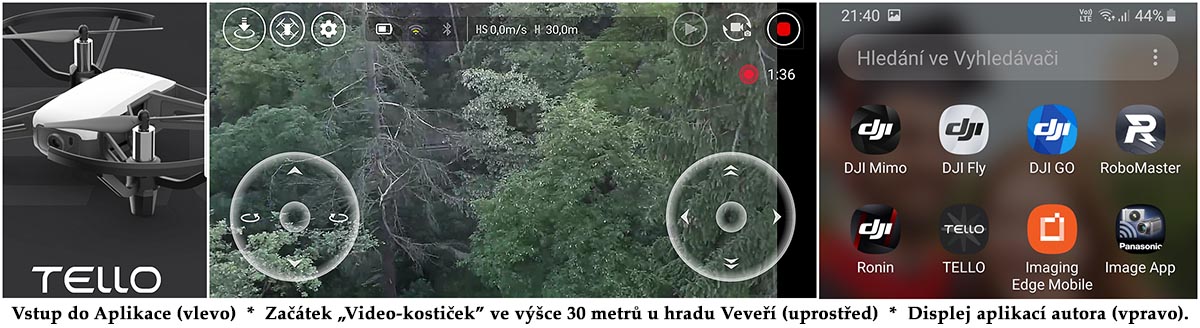 V obrázku popsané snímky k Aplikaci, Screen a mobil... V obrázku popsané snímky k Aplikaci, Screen a mobil...
