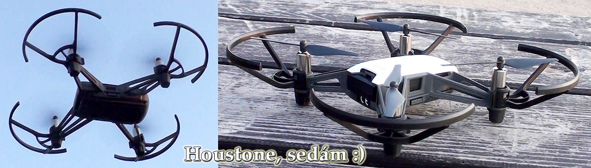 Dron před přistáním a na svém stolním Heliportu... Dron před přistáním a na svém stolním Heliportu...